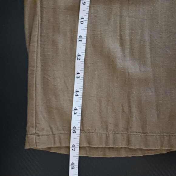 Lulus Torrey Olive Green Wide-Leg Overalls Size S‎ Linen Blend Cropped Leg - Picture 15 of 16